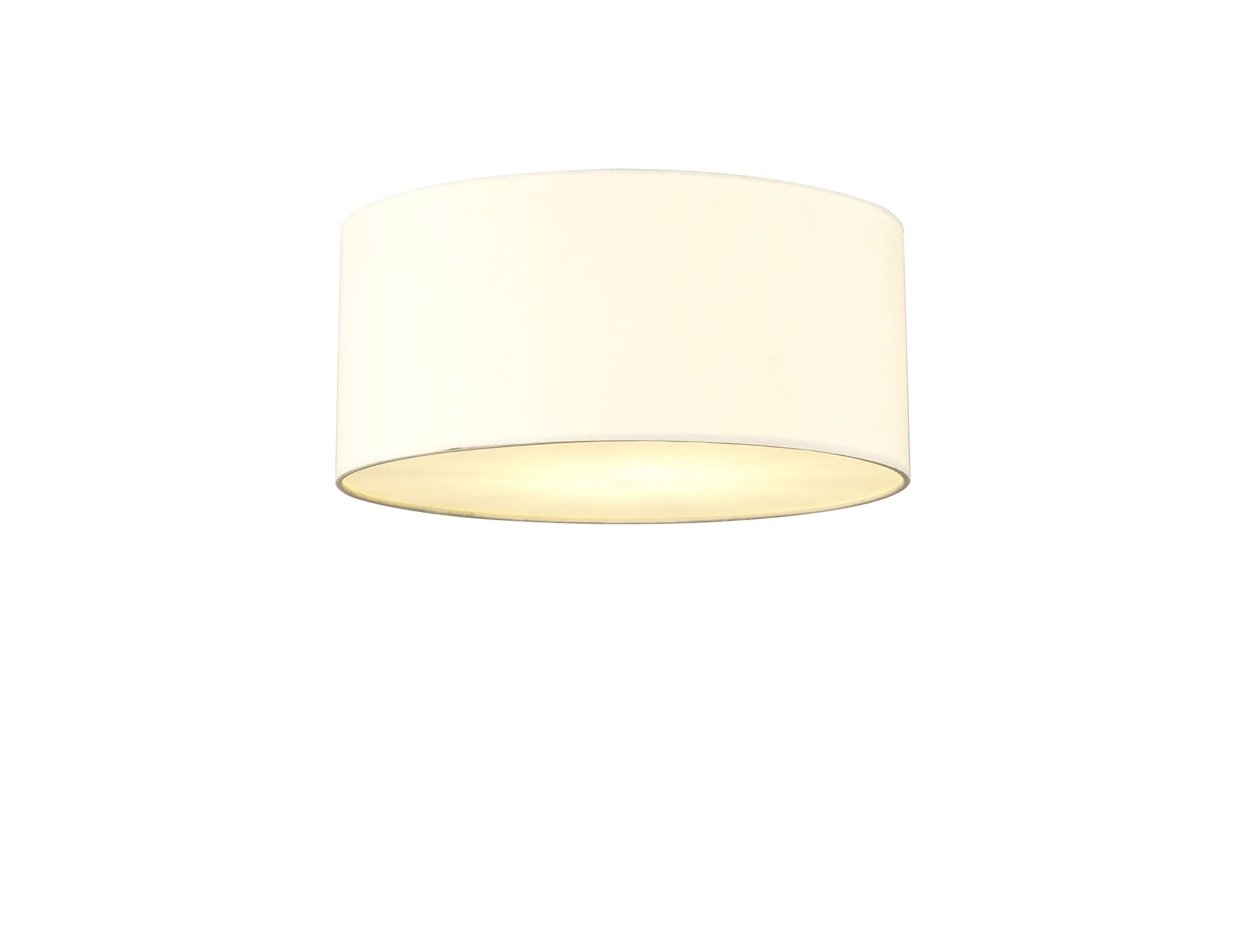 DK0610  Baymont 40cm Flush 3 Light Ivory Pearl, Frosted Diffuser